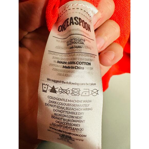 ONE TEASPOON Neon Coral Leopard Long Sleeve Knit Sweater NWT size Medium - Picture 13 of 13